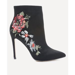 Bebe Delonix Embroidered Floral Booties